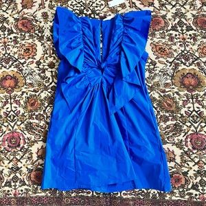 Anthropologie Blue Mini Dress, S